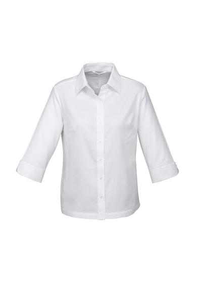 Biz Collection Ladies Luxe 3/4 Sleeve Shirt  - S10221