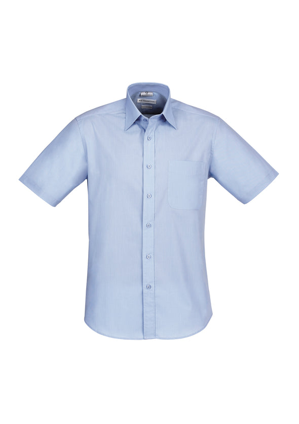 Biz Collection Mens Chevron Short Sleeve Shirt  - S122MS