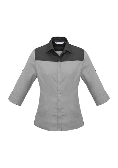 Biz Collection Ladies Havana 3/4 Sleeve Shirt  - S503LT