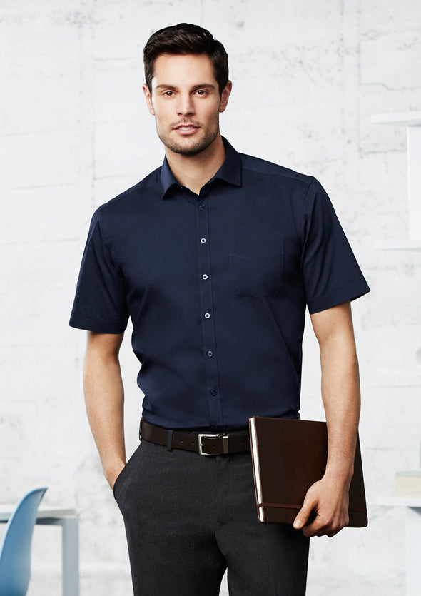 Biz Collection Mens Monaco Short Shirt  - S770MS