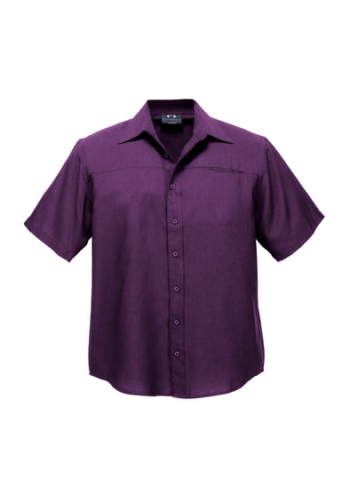 Biz Collection Mens Plain Oasis Short Sleeve Shirt  - SH3603