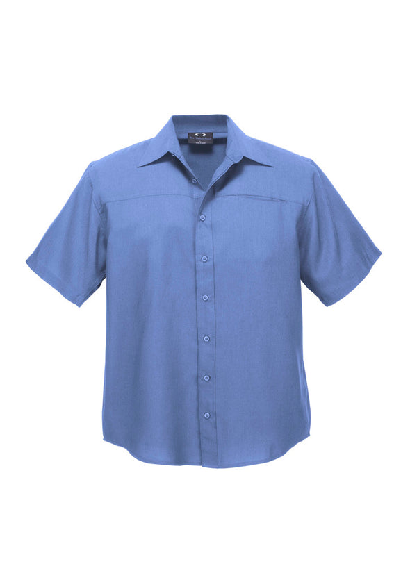Biz Collection Mens Plain Oasis Short Sleeve Shirt  - SH3603