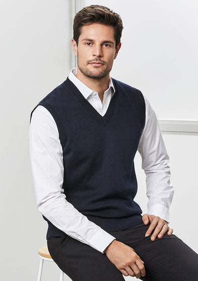 Biz Collection Mens Woolmix Vest  - WV6007