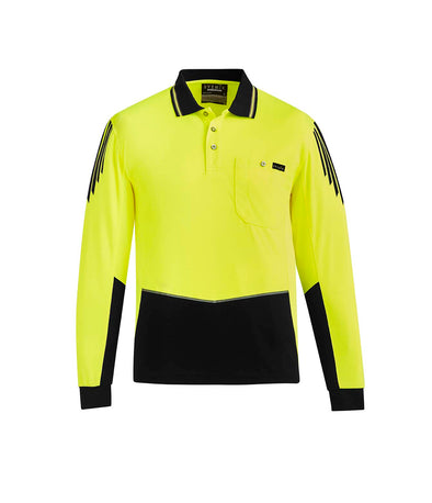 Mens Hi Vis Flux L/S Polo - ZH310