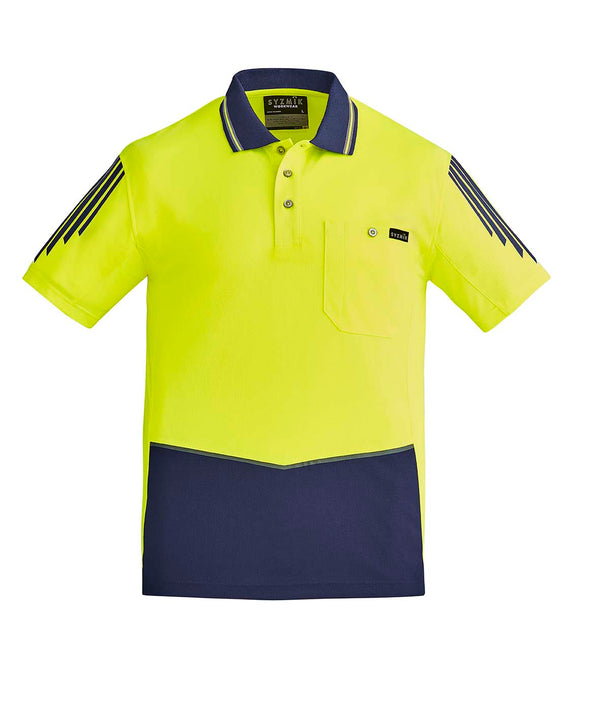 SYZMIK Mens Hi Vis Flux S/S Polo - ZH315