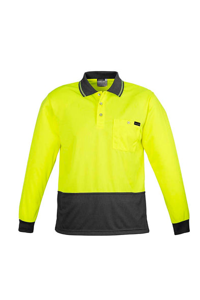 Mens Comfort Back L/S Polo - ZH410