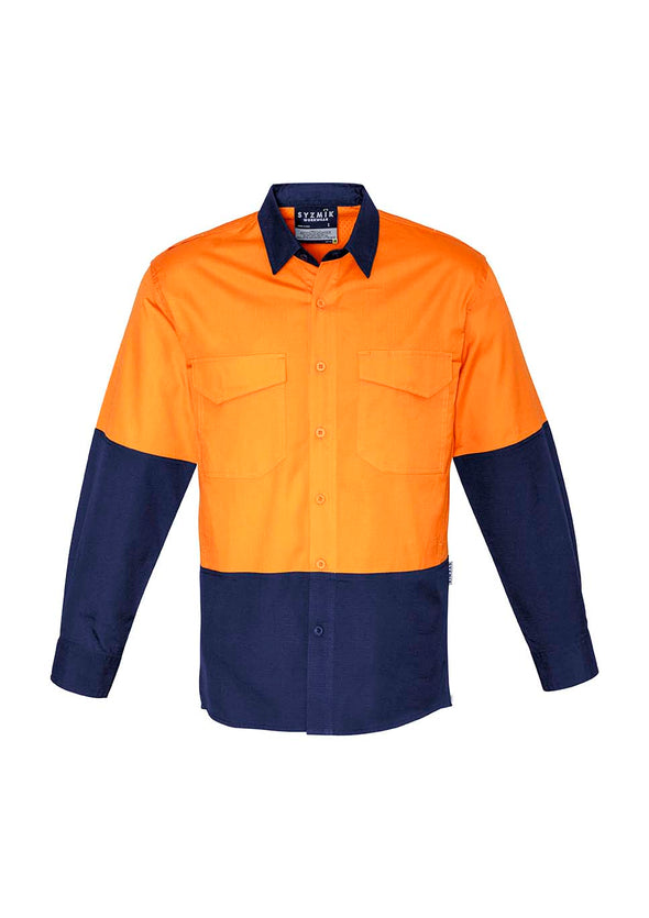 SYZMIK Mens Rugged Cooling Hi Vis Spliced Shirt - ZW128