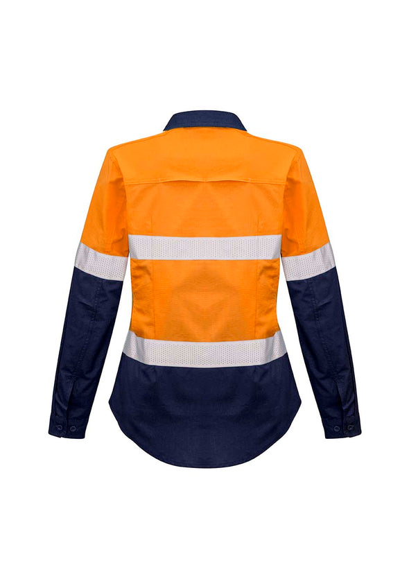 SYZMIK Womens Rugged Cooling Taped Hi Vis Spliced Shirt - ZW720